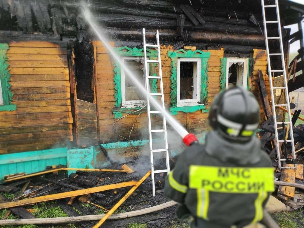 Пожар в частном доме