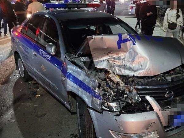 В Таганроге произошла авария с участием машины ДПС