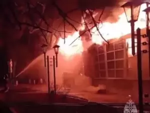 Под Таганрогом в оздоровительном центре сгорела столовая
