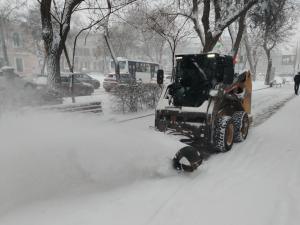 К уборке снега в Таганроге привлекли 58 дворников