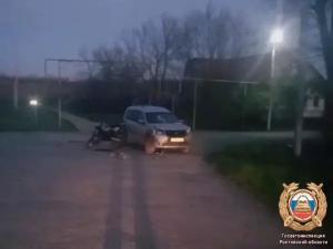 В Неклиновском районе подросток на питбайке попал в больницу после столкновения с иномаркой